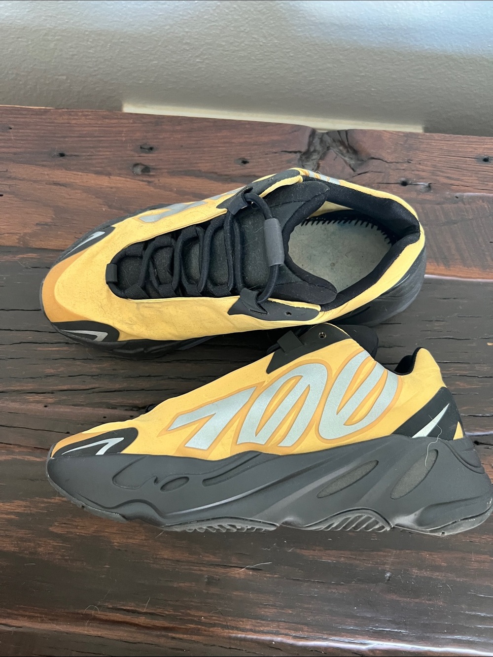 Yeezy 700 V3 Yellow Black Reflective Athletic Shoes